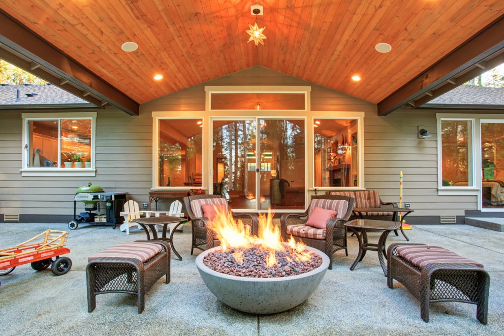 backyard fire pit