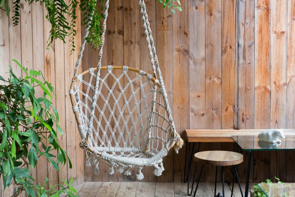 hanging rope chair