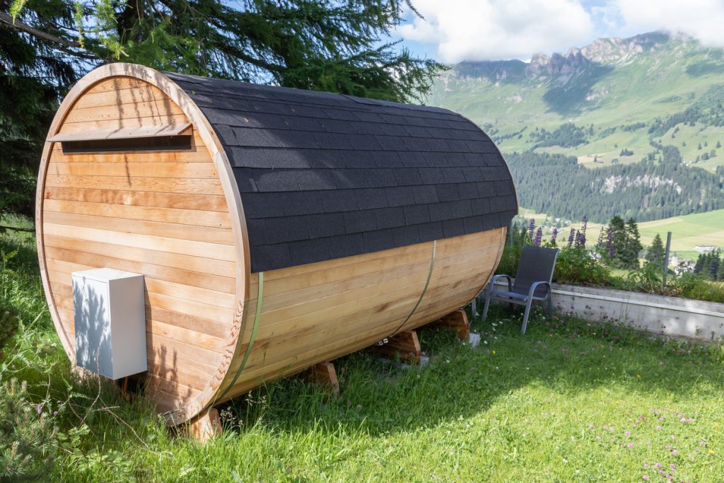 barrel sauna