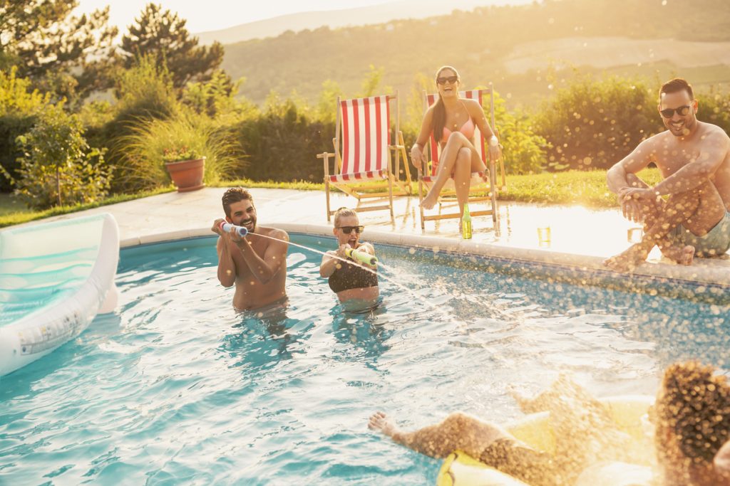 patriotic pool party